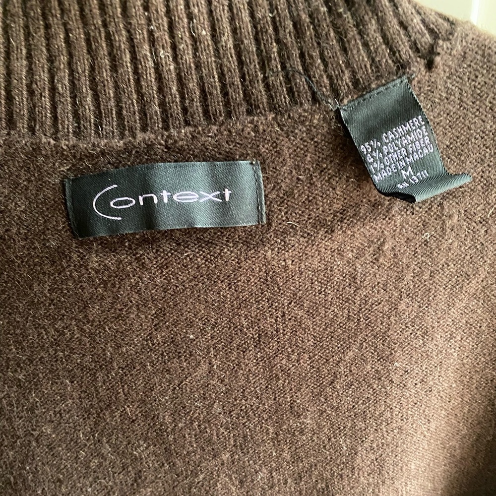 brown cashmere vest - Picture 4 of 4